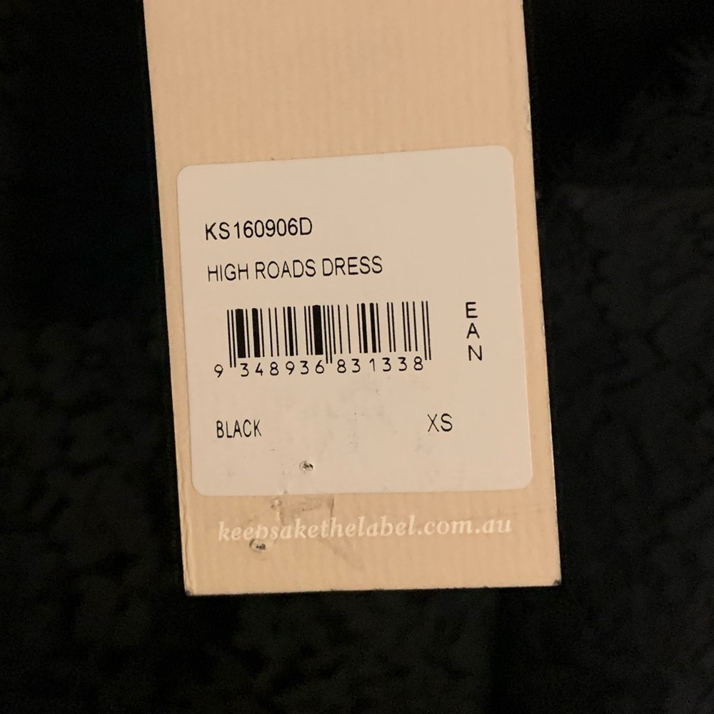 NWT Keepsake The Label Lulus High Roads Black Lace Halter Dress, Womens Size XS - Picture 11 of 14